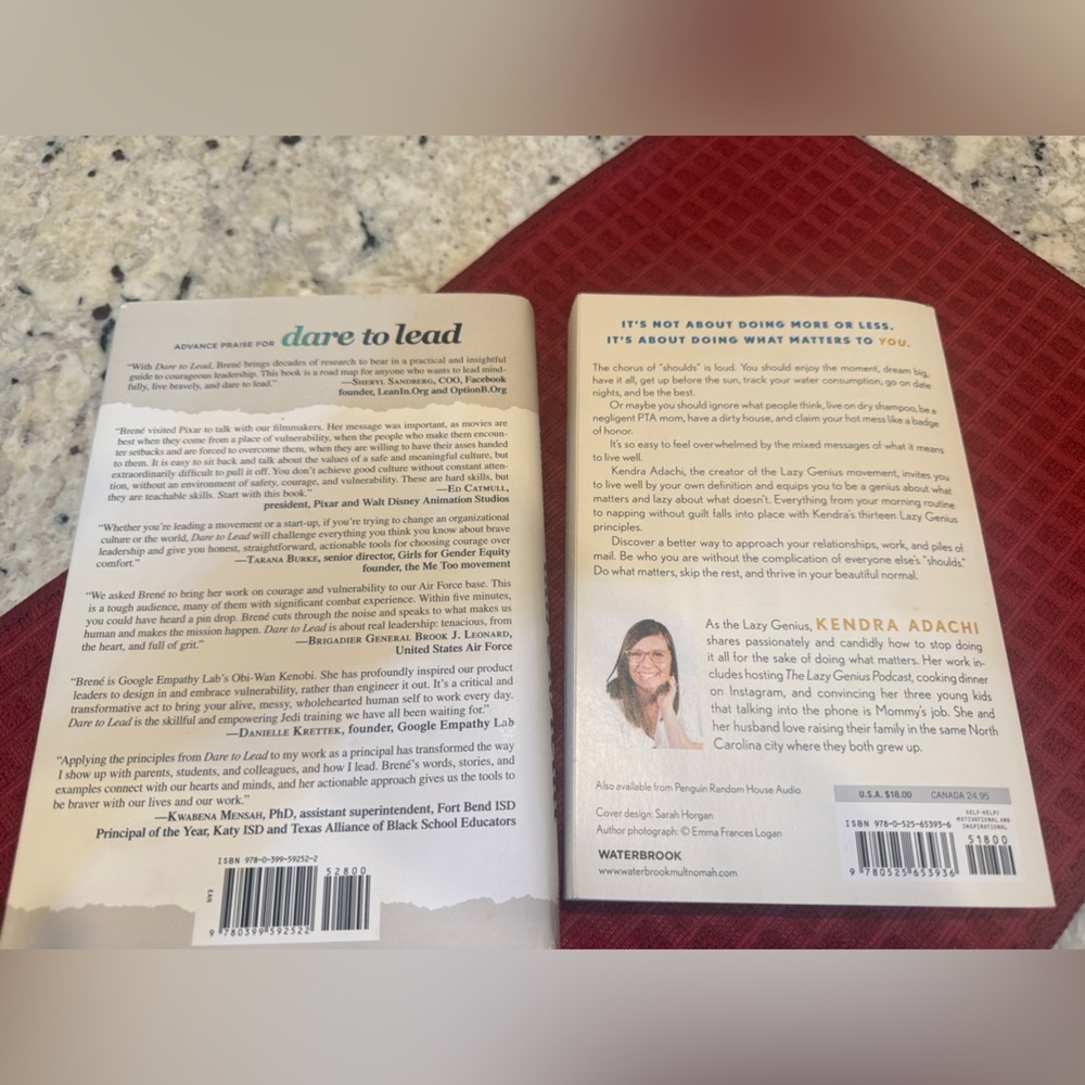 Dare to Lead and The Lazy Genius Way Books - Picture 2 of 2